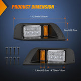 Nilight Golf Cart LED Headlights 2PCS 12V Turn Signals EZGO TXT | High Brightness Waterproof Plug and Play Design Running Light Upgrade Easy Installation for 1996-2013 EZGO TXT Electric Carts, view 2