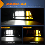 Nilight Golf Cart LED Headlights 2PCS 12V Turn Signals EZGO TXT | High Brightness Waterproof Plug and Play Design Running Light Upgrade Easy Installation for 1996-2013 EZGO TXT Electric Carts, view 3