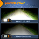Nilight Golf Cart LED Headlights 2PCS 12V Turn Signals EZGO TXT | High Brightness Waterproof Plug and Play Design Running Light Upgrade Easy Installation for 1996-2013 EZGO TXT Electric Carts, view 5