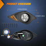 Nilight Golf Cart LED Headlights 2PCS 12V Turn Signals Yamaha Drive G29 | High Brightness Waterproof Plug and Play Running Light Upgrade Easy Installation for 2007-Up Yamaha Drive G29 Electric Carts, view 2
