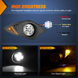 Nilight Golf Cart LED Headlights 2PCS 12V Turn Signals Yamaha Drive G29 | High Brightness Waterproof Plug and Play Running Light Upgrade Easy Installation for 2007-Up Yamaha Drive G29 Electric Carts, view 3
