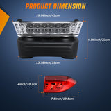 Nilight Golf Cart LED Light Kit 12V Stop Brake Turn Signal Club Car | Headlight Taillight Horn Waterproof Plug and Play Upgrade Kit for 2004-Up Club Car Precedent 2018-Up Tempo Electric Carts, view 2