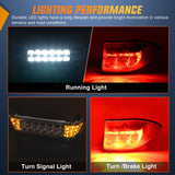 Nilight Golf Cart LED Light Kit 12V Stop Brake Turn Signal Club Car | Headlight Taillight Horn Waterproof Plug and Play Upgrade Kit for 2004-Up Club Car Precedent 2018-Up Tempo Electric Carts, view 3