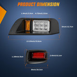 Nilight Golf Cart LED Light Kit 12V Stop Brake Turn Signal EZGO TXT | Headlight Taillight Horn Waterproof Plug and Play Complete Upgrade Kit for 1996-2013 EZGO TXT Electric Carts, view 2