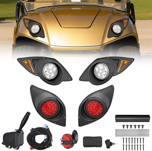 Nilight Golf Cart LED Light Kit 12V Stop Brake Turn Signal Yamaha Drive G29 | Headlight Taillight Horn Waterproof Plug and Play Complete Upgrade Kit for 2007-Up Yamaha Drive G29 Electric Carts