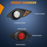 Nilight Golf Cart LED Light Kit 12V Stop Brake Turn Signal Yamaha Drive G29 | Headlight Taillight Horn Waterproof Plug and Play Complete Upgrade Kit for 2007-Up Yamaha Drive G29 Electric Carts, view 2