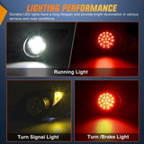 Nilight Golf Cart LED Light Kit 12V Stop Brake Turn Signal Yamaha Drive G29 | Headlight Taillight Horn Waterproof Plug and Play Complete Upgrade Kit for 2007-Up Yamaha Drive G29 Electric Carts, view 3
