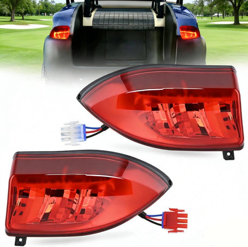 Nilight Golf Cart LED Taillight 2PCS 12V Stop Brake Turn Signals Club Car | High Brightness Waterproof Plug and Play Easy Installation for 2004-Up Club Car Precedent and 2018-Up Tempo Electric Carts