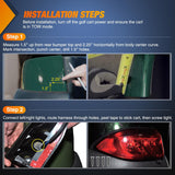 Nilight Golf Cart LED Taillight 2PCS 12V Stop Brake Turn Signals Club Car | High Brightness Waterproof Plug and Play Easy Installation for 2004-Up Club Car Precedent and 2018-Up Tempo Electric Carts, view 6
