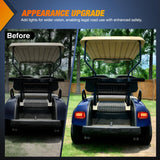 Nilight Golf Cart LED Taillights 2PCS 12V Stop Brake Turn Signals EZGO TXT | High Brightness Waterproof Plug and Play Design Running Light Upgrade Easy Installation for 1996-2013 EZGO TXT Electric Carts, view 4