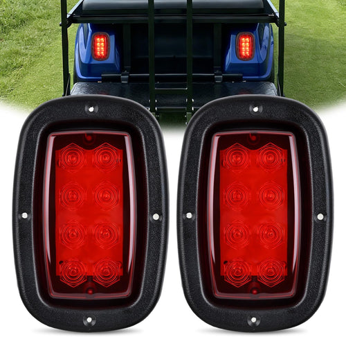 Nilight Golf Cart LED Taillights 2PCS Stop Brake Turn Signals Club Car DS | 12V High Brightness Waterproof Plug and Play Design Running Light Upgrade Easy Installation for 1993-Up Club Car DS