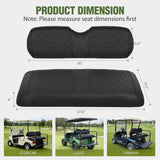 Nilight Golf Cart Rear Seat Cover 1PC Black Leather Club Car EZGO Yamaha | Thick PVC Leather Diamond Design Breathable Water Repellent Scratch Resistant Fits Club Car EZGO Yamaha Aftermarket Seats, view 2
