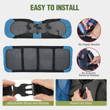 Nilight Golf Cart Rear Seat Cover 1PC Blue Black Club Car EZGO Yamaha | Breathable Sandwich Mesh Sun Scratch Resistant Washable No Staple Fits Aftermarket Rear Seats for Club Car EZGO Yamaha, view 5