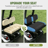 Nilight Golf Cart Rear Seat Cover 1PC Blue Black Club Car EZGO Yamaha | Breathable Sandwich Mesh Sun Scratch Resistant Washable No Staple Fits Aftermarket Rear Seats for Club Car EZGO Yamaha, view 6