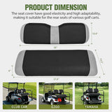Nilight Golf Cart Rear Seat Cover 1PC Grey Black Club Car EZGO Yamaha | Breathable Sandwich Mesh Sun Scratch Resistant Washable No Staple Fits Aftermarket Rear Seats for Club Car EZGO Yamaha, view 2