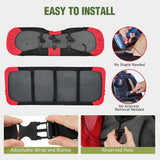 Nilight Golf Cart Rear Seat Cover 1PC Red Black Club Car EZGO Yamaha | Breathable Sandwich Mesh Sun Scratch Resistant Washable No Staple Fits Aftermarket Rear Seats for Club Car EZGO Yamaha, view 5
