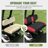 Nilight Golf Cart Rear Seat Cover 1PC Red Black Club Car EZGO Yamaha | Breathable Sandwich Mesh Sun Scratch Resistant Washable No Staple Fits Aftermarket Rear Seats for Club Car EZGO Yamaha, view 6