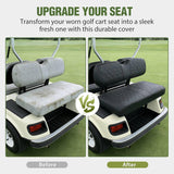 Nilight Golf Cart Seat Covers 2PCS Black Leather Club Car DS | Waterproof Leather No Staple Design All Season Protection Sun Scratch Resistant Cover Fits 1982-2000 Club Car DS, view 6