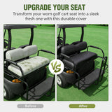 Nilight Golf Cart Seat Covers 2PCS Black Leather EZGO TXT RXV | Waterproof Leather No Staple Design All Season Protection Sun Scratch Resistant Fits 1994-2013 EZGO TXT/ RXV, view 6