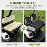 Nilight Golf Cart Seat Covers 2PCS Grey Black EZGO TXT RXV Club Car DS | Breathable Sandwich Mesh Sun Scratch Resistant Washable No Staple Fits 1994-2013 EZGO TXT RXV and 2000-2026 Club Car DS, view 6