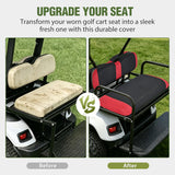 Nilight Golf Cart Seat Covers 2PCS Red Black EZGO TXT RXV Club Car DS | Breathable Sandwich Mesh Sun Scratch Resistant Washable No Staple Fits 1994-2013 EZGO TXT RXV and 2000-2026 Club Car DS, view 6