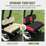 Nilight Golf Cart Seat Covers 2PCS Red Black Yamaha Club Car Precedent | Breathable Sun Scratch Resistant Washable No Staple Fits 2007-2016 Yamaha G29 2017-2026 Drive2 2004-2019 Club Car Precedent, view 6