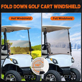 Nilight Golf Cart Windshield for Front Window Foldable UV Protection Compatible with Yamaha Drive G29 Gas or Electric Models 2007-2016 Tinted Polycarbonate (PC) Scratch and Impact Resistant, view 3