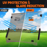 Nilight Golf Cart Windshield for Front Window Foldable UV Protection Compatible with Yamaha Drive G29 Gas or Electric Models 2007-2016 Tinted Polycarbonate (PC) Scratch and Impact Resistant, view 5