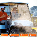 Nilight Golf Cart Windshield for Front Window Foldable UV Protection Compatible with Yamaha Drive G29 Gas or Electric Models 2007-2016 Tinted Polycarbonate (PC) Scratch and Impact Resistant, view 6