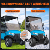 Nilight Golf Cart Windshield for Front Window Foldable Windproof UV Protection Compatible with Club Car Precedent Gas or Electric 2004-Up, Scratch and Impact Resistant, Tinted Acrylic, view 2