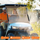 Nilight Golf Cart Windshield for Front Window Foldable Windproof UV Protection Compatible with EZGO TXT 1994.5-2013,Tinted Polycarbonate (PC) Scratch and Impact Resistant, view 6
