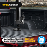 Nilight Gooseneck Ball Extender - GNXA4085, 4Inch Offset Ball Compatible with B&W Trailer Hitches Turnoverball Heavy Duty 2-5/16 Inch Ball 20000 lbs GTW 5000 lbs VTW, view 4