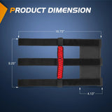 Nilight Grab Handles Black Red Universal 2in- 4in Roll Bar Mount 4PCS, view 2