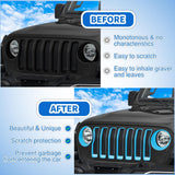 Nilight Grill Inserts fit for Jeep Wrangler Front Grille Inserts Headlight Cover Set for JL JLU Unlimited Sport SportS 2018 2019 2020 2021 2022 2023 Grille Bezels Trim Exterior Accessories Blue 9 Pcs, view 6