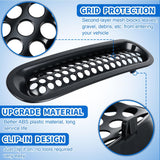 Nilight Grill Inserts fit for Jeep Wrangler Front Grille Mesh Inserts & Headlight Cover Set for JK JKU Unlimited Sports Sahara Freedom Rubicon 2007-2018 Clip-in Trim Exterior Accessories Black 9 Pcs, view 3