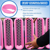 Nilight Grill Inserts fit for Jeep Wrangler Front Grille Mesh Inserts & Headlight Cover Set for JK JKU Unlimited Sports Sahara Freedom Rubicon 2007-2018 Clip-in Trim Exterior Accessories Pink 9 Pcs, view 4