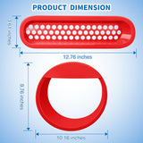 Nilight Grill Inserts fit for Jeep Wrangler Front Grille Mesh Inserts & Headlight Cover Set for JK JKU Unlimited Sports Sahara Freedom Rubicon 2007-2018 Clip-in Trim Exterior Accessories Red 9 Pcs, view 5