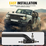 Nilight Grille Guard for Ford Bronco 2021 2022 2023 2024 2025 – Heavy Duty Steel Front Bumper Protector Bull Bar, Bolt-On Skid Plate for Off-Road, Matte Black (Not for Bronco Sport), view 4