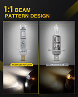 Nilight H1 Xenon LED Fog Light Bulbs EF1 Series 6000K | 2 BULBS, view 2