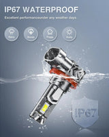 Nilight H11/H9/H8 LED Headlight Bulbs E4S Series 80W 20000LM 6500K IP67 | 2 BULBS, view 6