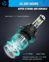 Nilight H13/9008 LED Headlight Bulbs E30 Series 70W 14000LM 6500K IP67 | 2 BULBS, view 4