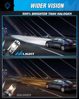 Nilight H13/9008 LED Headlight Bulbs E30 Series 70W 14000LM 6500K IP67 | 2 BULBS, view 5