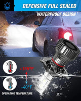 Nilight H4/Hb2/9003 LED Headlight Bulbs E30 Series 70W 14000LM 6500K IP67 | 2 BULBS, view 5