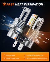 Nilight H4/Hb2/9003 LED Headlight Bulbs MS1 Series | 2 BULBS, view 2