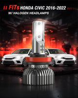 Nilight H7 LED Bulbs, 600% Brighter 1:1 Mini Size Halogen Replacement, 6500K Cool White LED Fog Lights, IP67 Waterproof, 2-Pack, view 6