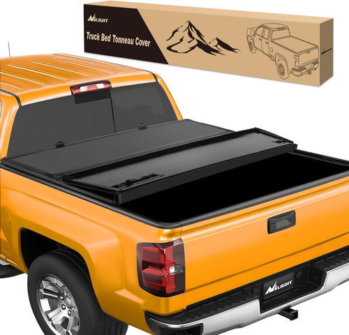 Nilight Hard Tri-fold Truck Bed Tonneau Cover Fits for Chevy Silverado 1500/GMC Sierra 1500 2019 2020 2021 2022 2023 2024 2025 2026-6.7ft
