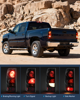 Nilight Headlight and Taillight Assembly Combo Compatible with 1999 2000 2001 2002 Chevy Silverado 1500 2500 1500HD 2500HD 3500 OE Style Chrome Housing Amber Reflector Smoke, view 6