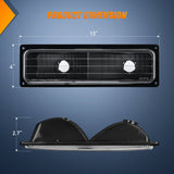 Nilight Headlight Assembly Compatible with 1988 1989 1990 1991 1992 1993 1994 1995 1996 1997 1998 Chevrolet GMC C10 C/K 1988-1999 Silverado Suburban Sierra Blazer Tahoe Yukon Black Bumper Lights, view 2
