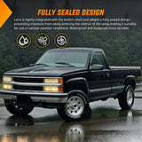 Nilight Headlight Assembly Compatible with 1988 1989 1990 1991 1992 1993 1994 1995 1996 1997 1998 Chevrolet GMC C10 C/K 1988-1999 Silverado Suburban Sierra Blazer Tahoe Yukon Smoke Lens Bumper Lights, view 4