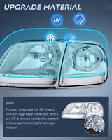 Nilight Headlight Assembly Compatible with 1997 1998 1999 2000 2001 2002 2003 Ford F-150 Expedition Chrome Housing, view 6